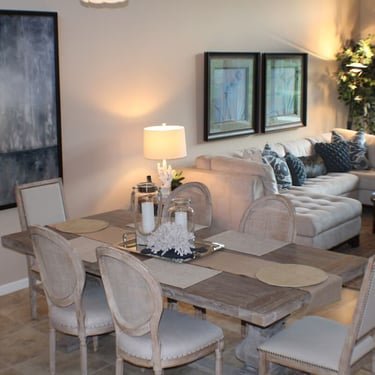 Dining and living area